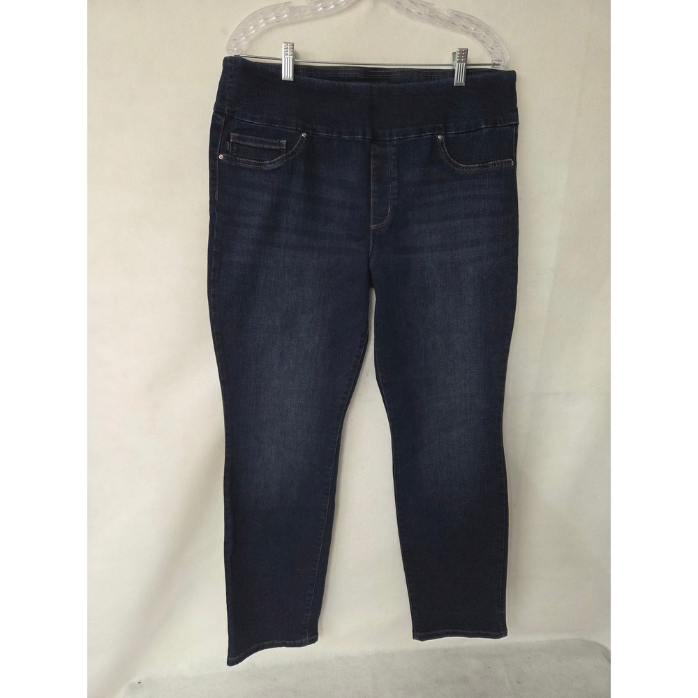 Lee Sculpting Slim Fit Slim Leg Mid Rise Dark Wash Jeans 16M Stretch 3517933